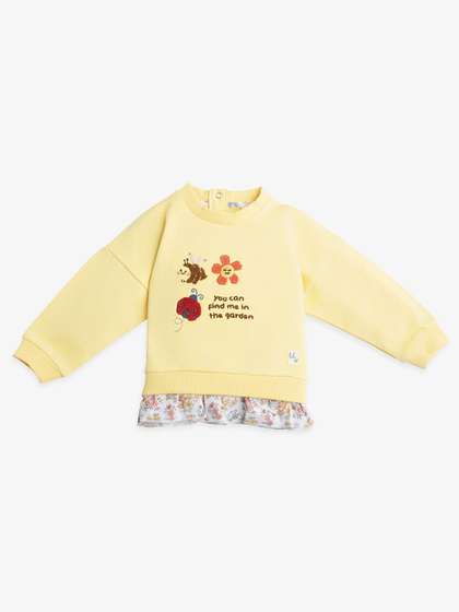 Ed-a-Mamma Baby Girls
                    Printed Round Neck Long Sleeves Sweatshirt