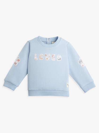 Ed-a-Mamma Baby Girls
                    Printed Round Neck Long Sleeves Sweatshirt