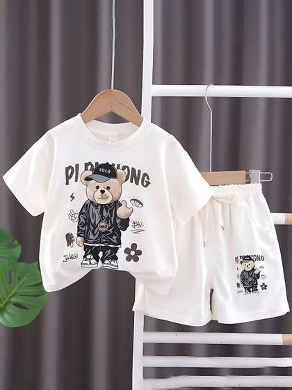 Googo Gaaga Boys Printed
                    Top with Shorts