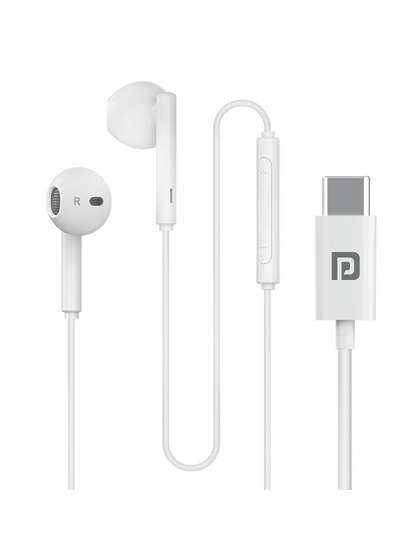 Portronics Ear Type
                        C Wired Earphones with HD Mic Headphones