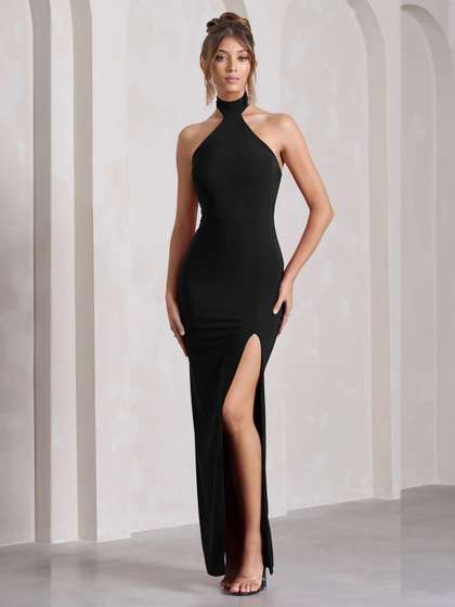 Price History of SZN A-Line Maxi Halter Neck Dress from Myntra 111_16860383