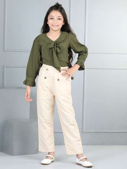 Cutiekins Girls Top
                      with Trousers