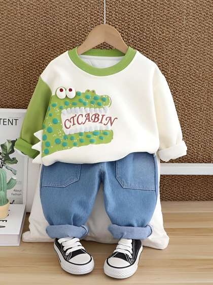 Googo Gaaga Boys Printed T-shirt with Trousers