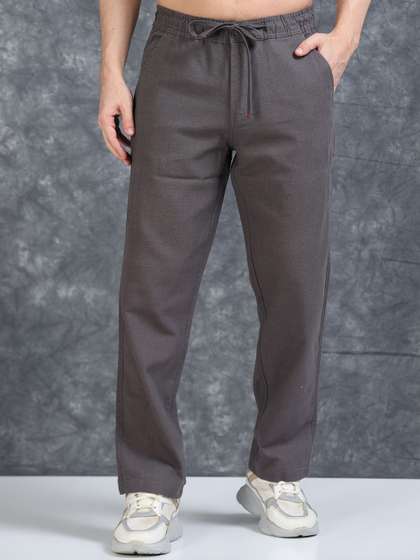 The Roadster
                        Lifestyle Co Men Relaxed Fit Mid Rise Trousers