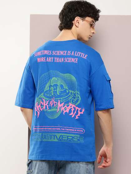 Kook N Keech X fwd Pure Cotton Typo & Conversational Printed Oversized T-shirt