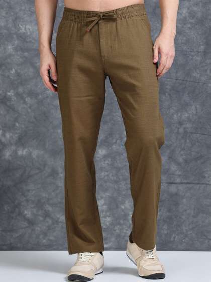 The Roadster
                        Lifestyle Co Men Relaxed-Fit Regular Trousers