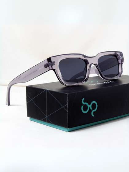 SUNGLASSIC Unisex Square
                    Sunglasses with UV Protected Lens