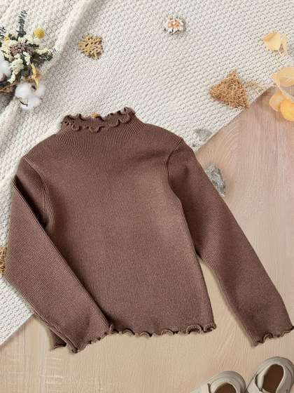 FOREVER FRIDAY Girls
                      Long Sleeves Turtle Neck Pullover