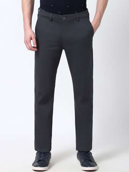Peter England
                        Casuals Men Super Slim Fit Mid-Rise Formal
                        Trousers