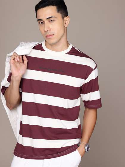 Roadster The Lifestyle Co. Striped Relaxed T-shirt