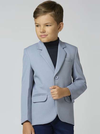 YK Boys Slim Fit Long
                      Sleeve Single Breasted Elegance Blazer