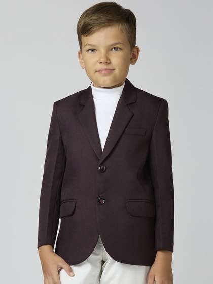 YK Boys Slim Fit Long
                      Sleeve Single Breasted Elegance Blazer