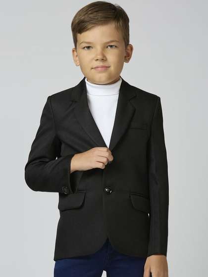 YK Boys Slim Fit Long
                      Sleeve Single Breasted Elegance Blazer