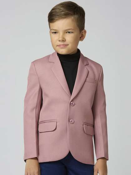 YK Boys Slim Fit Long
                    Sleeve Single Breasted Elegance Blazer