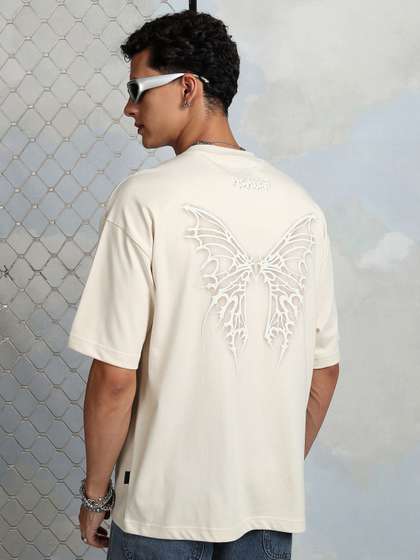 HIGHLANDER Graphic Printed Oversized Cotton T-shirt