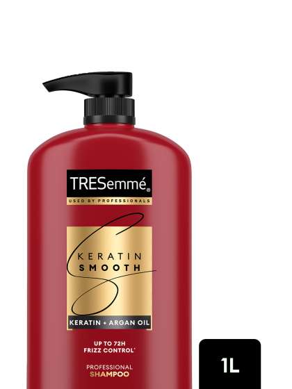 TRESemme Keratin Smooth Shampoo with Keratin & Argan Oil for Straight, Shiny Hair- 1L
