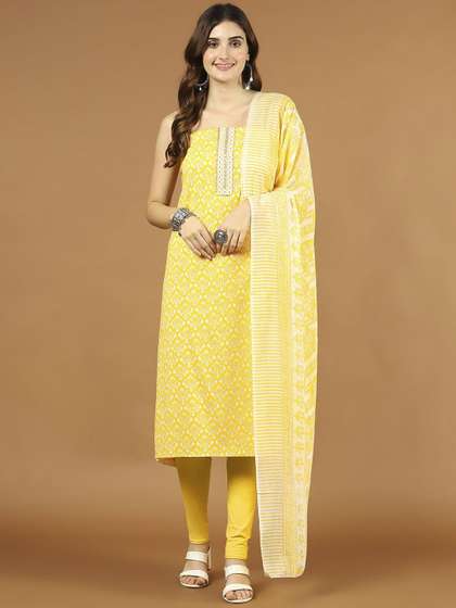 Meena Bazaar Printed Unstitched Dress Material