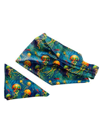 Blacksmith Men Printed
                    Satin Ascot Tie