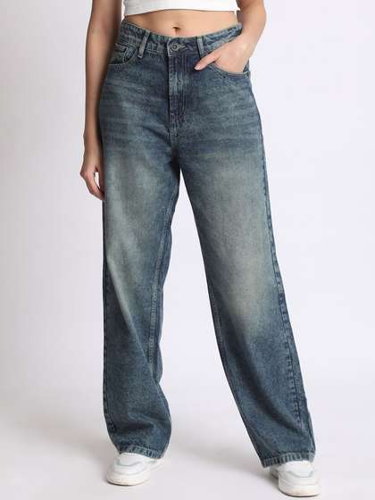 The Roadster
                        Lifestyle Co Women Tinted Straight Fit Cotton
                        Jeans