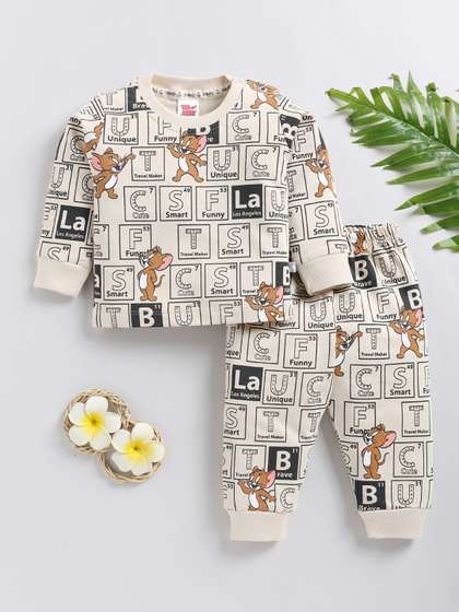 YK X Tinyo Infants Boys
                    Printed Pure Cotton T-shirt and Jogger