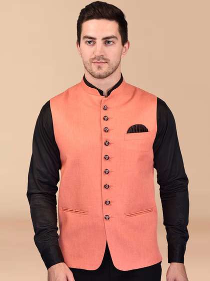 BOWLIFESTYLE Woven Nehru Jackets