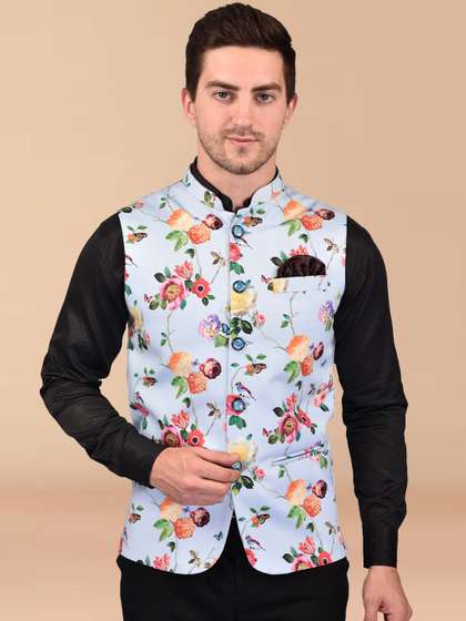 BOWLIFESTYLE Printed Nehru Jackets