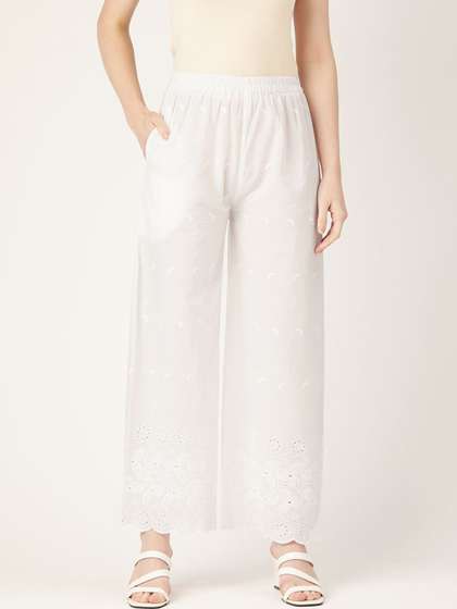 FERANOID Women Embroidered Palazzos