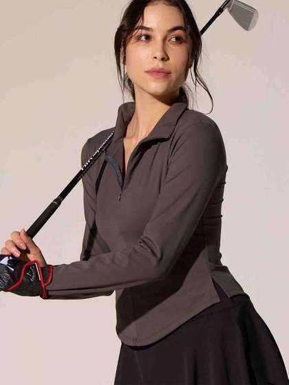 CAVA Charcoal
                          Zip-It-Up Top