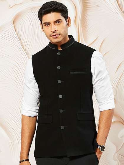 VASTRAMAY Woven
                        Design Nehru Jacket