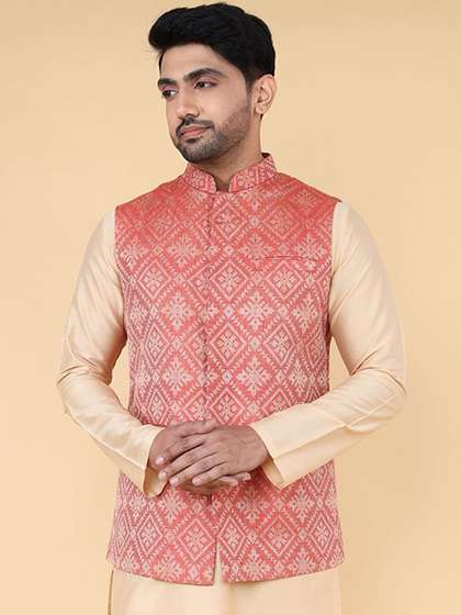 ZOIS Woven Design Nehru Jacket