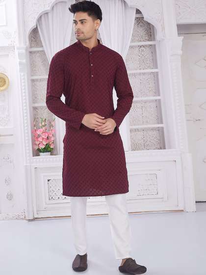 DIVISIVE Pure Cotton Straight Kurta
