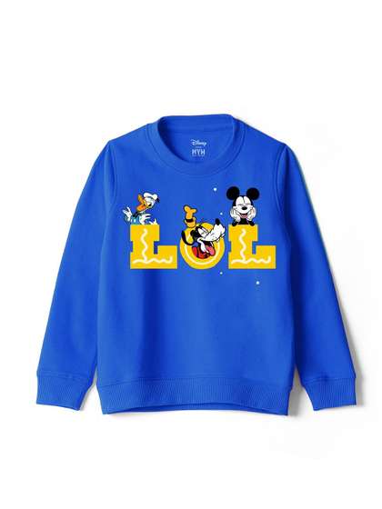 Wear Your Mind Unisex
                    Kids Cotton Graphic Printed Sweatshirt