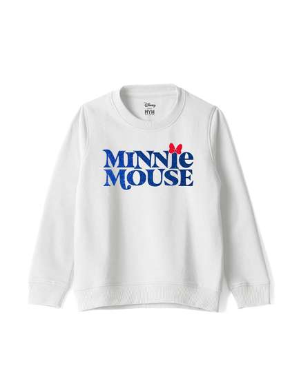 Wear Your Mind Girls
                    Printed Round Neck Long Sleeves Pullover Sweatshirt