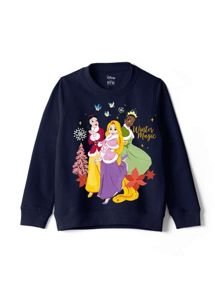 Wear Your Mind Girls
                      Printed Round Neck Pullover Sweatshirt