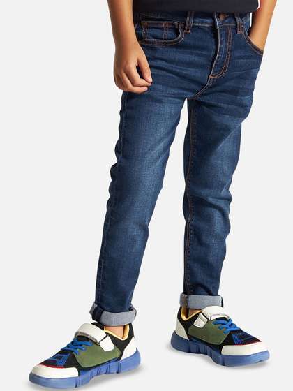 Juniors by Babyshop Boys
                    Slim Fit Low Distress Light Fade Jeans