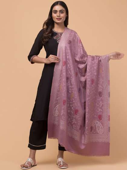 Tweedle Woven Design Acrylic Shawl