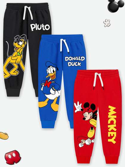 YK Disney Boys Pack Of 3
                    Printed Cotton Joggers