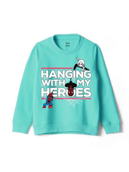 Wear Your Mind Boys
                    Printed Round Neck Long Sleeves Pullover Sweatshirt