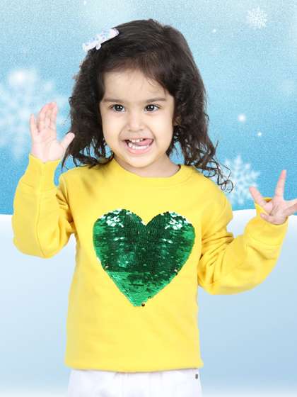 BownBee Girls Sequined
                    Sweatshirt