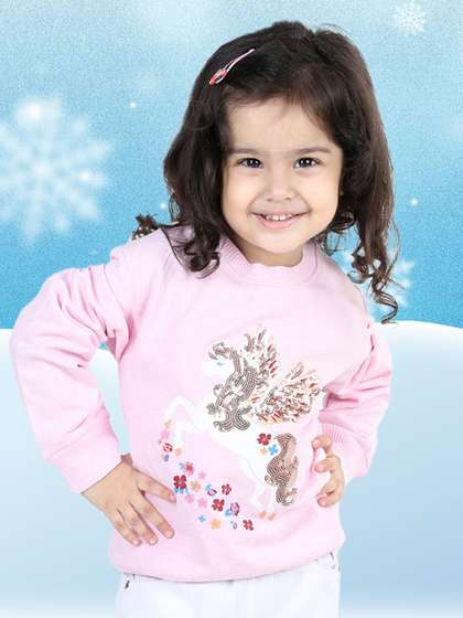 BownBee Girls
                    Embellished Round Neck Long Sleeves Pullover
                    Sweatshirt