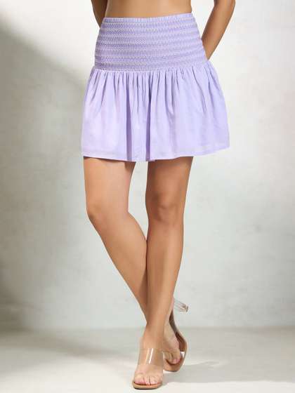 Virgio Flared Mini Skirts