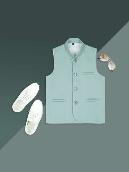 YK Boys Woven Nehru Jackets