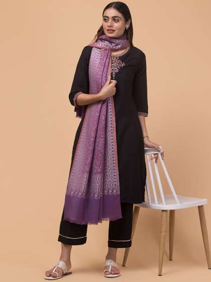 Tweedle Woven Design Acrylic Shawl