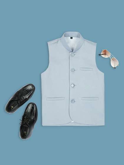 YK Boys Sleeveless Nehru Jacket