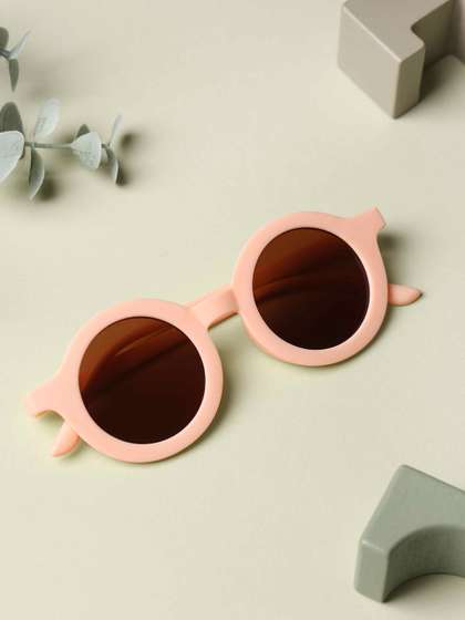KICKS & CRAWL Unisex
                    Kids Round Sunglasses LEY-1010159-Peach