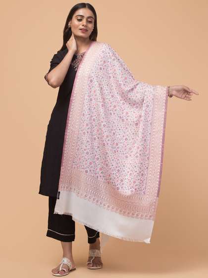 Tweedle Women Woven Design Acrylic Shawl