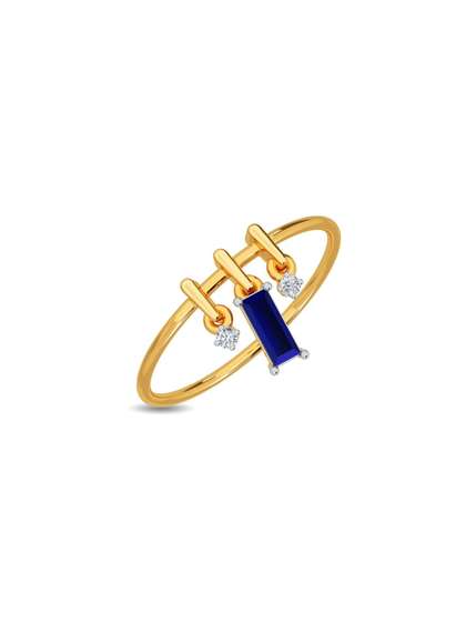 KISNA DIAMOND AND
                          GOLD JEWELLERY 18Kt Yellow Gold- Plated
                          Camilia Stone Ring -0.02 CT