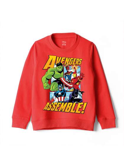 Wear Your Mind Boys
                    Printed Round Neck Pullover Sweatshirt