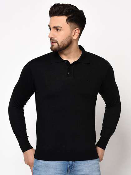 98 Degree North Men
                        Woollen Lapel Collar Long Sleeves Pullover
                        Sweaters
