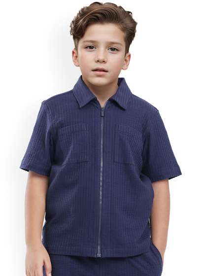 Rare Ones Boys Tonal
                    Striped Shacket